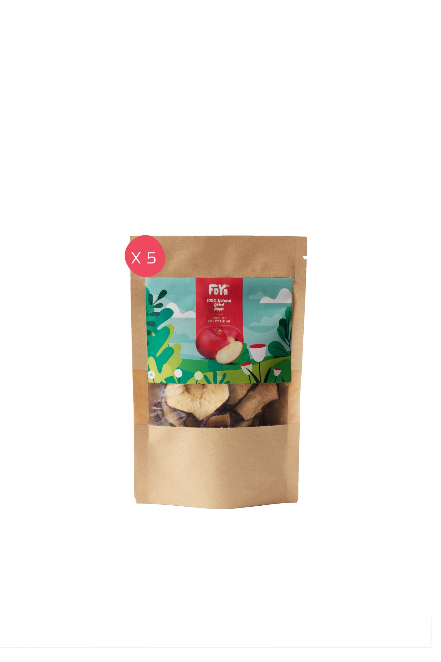 5 DRIED APPLES: The Red Lillies (5 packs)